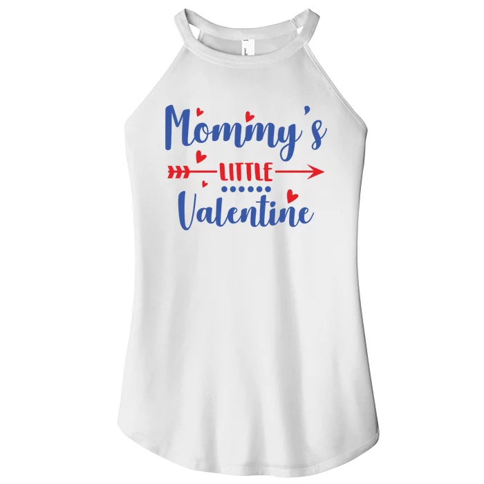 Mommy's Little Valentine Women’s Perfect Tri Rocker Tank