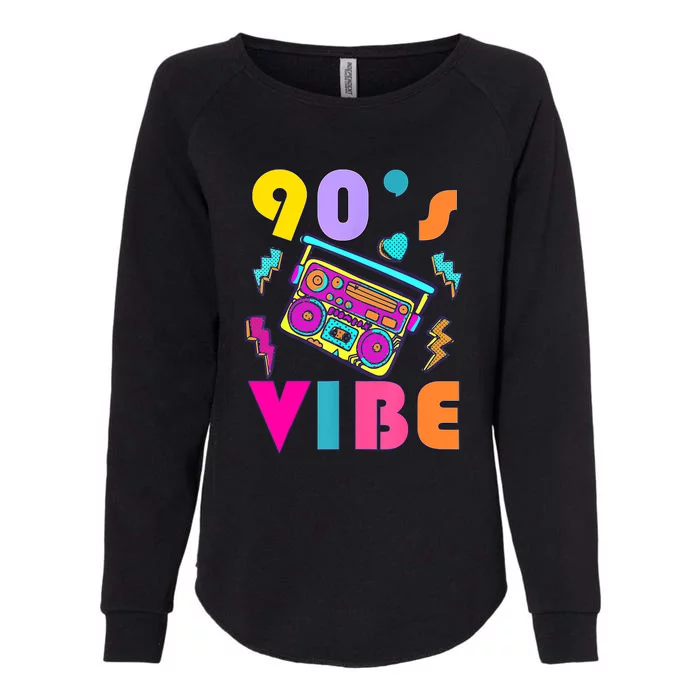 Music Lover Vintage 90s Vibe 90s I Heart The Nineties Womens California Wash Sweatshirt