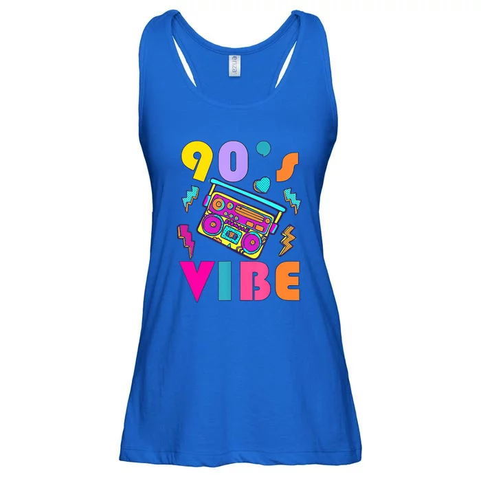 Music Lover Vintage 90s Vibe 90s I Heart The Nineties Ladies Essential Flowy Tank