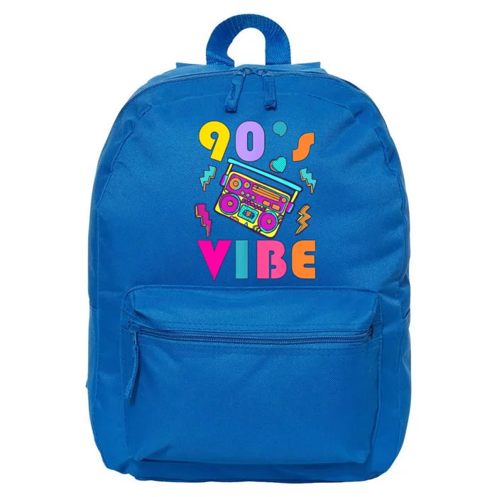 Music Lover Vintage 90s Vibe 90s I Heart The Nineties 16 in Basic Backpack