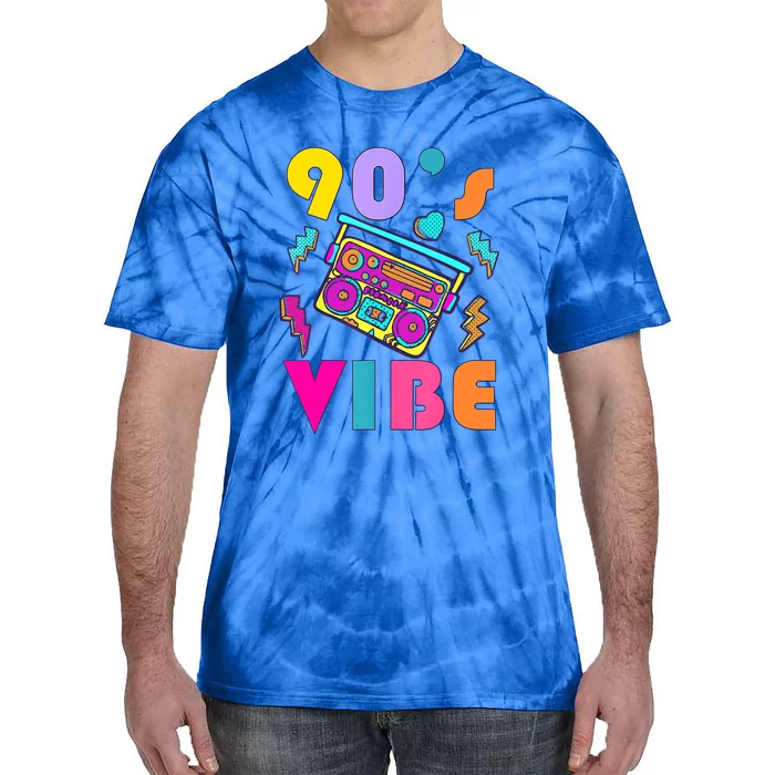 Music Lover Vintage 90s Vibe 90s I Heart The Nineties Tie-Dye T-Shirt