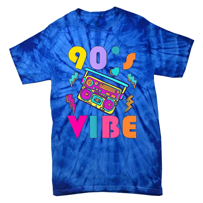 Music Lover Vintage 90s Vibe 90s I Heart The Nineties Tie-Dye T-Shirt