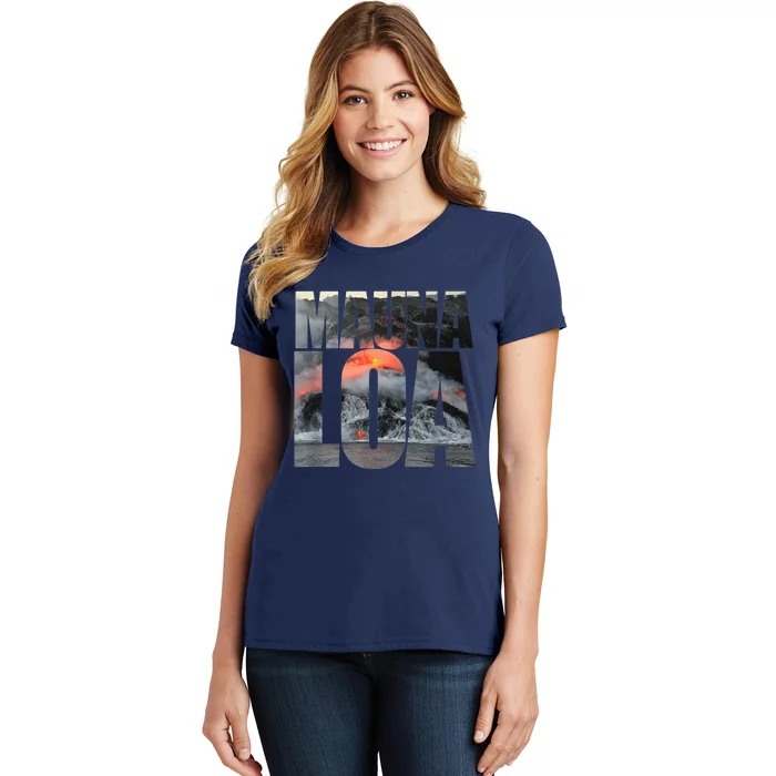 Mauna Loa Volcano Eruption Tourism Souvenir Women's T-Shirt