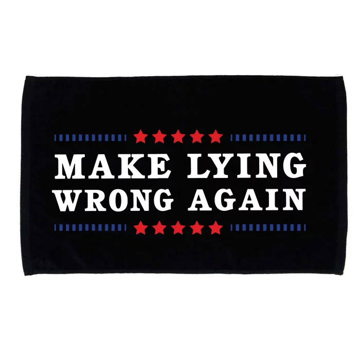 Make Lying Wrong Again Anti Trump Microfiber Hand Towel