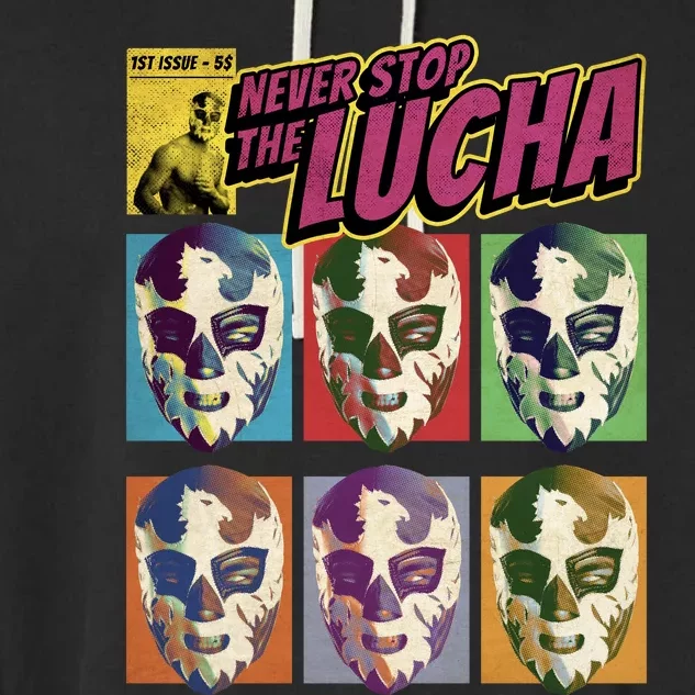 Mexican Lucha Wrestling Garment-Dyed Fleece Hoodie