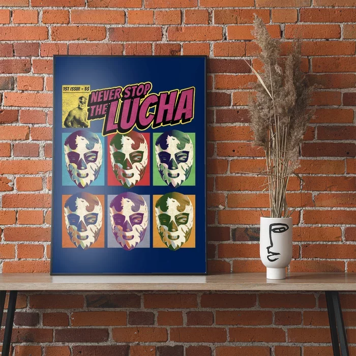 Mexican Lucha Wrestling Poster