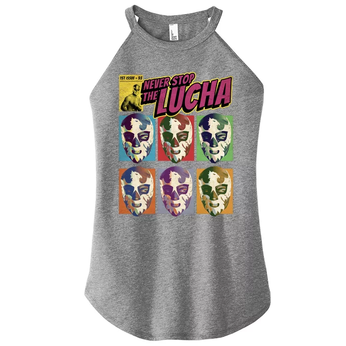 Mexican Lucha Wrestling Women’s Perfect Tri Rocker Tank