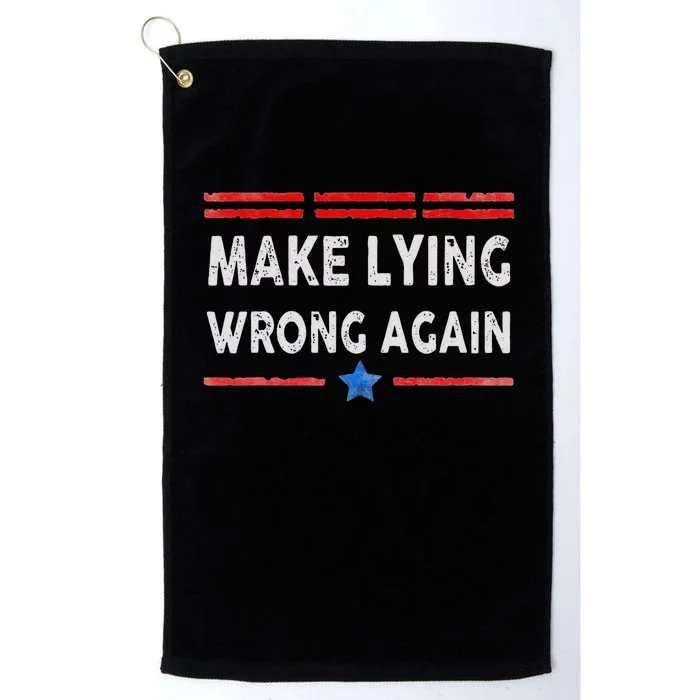 Make Lying Wrong Again Platinum Collection Golf Towel