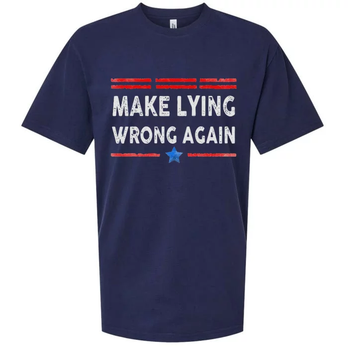 Make Lying Wrong Again Sueded Cloud Jersey T-Shirt