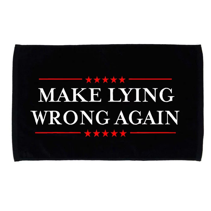 Make Lying Wrong Again Gift Resist Racism Antitrump Microfiber Hand Towel