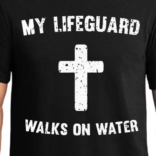 My Lifeguard Walks On Water Pajama Set