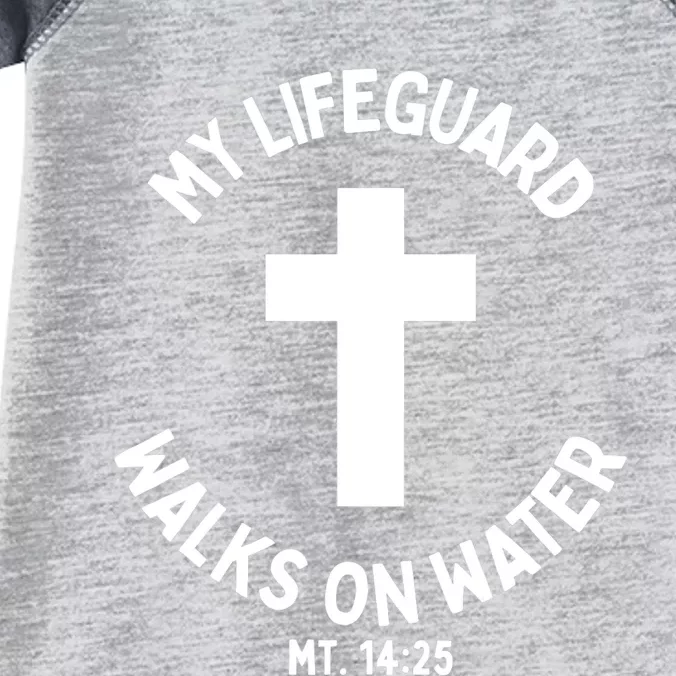 My Lifeguard Walks On Water Jesus Christ Christian Faith Infant Baby Jersey Bodysuit