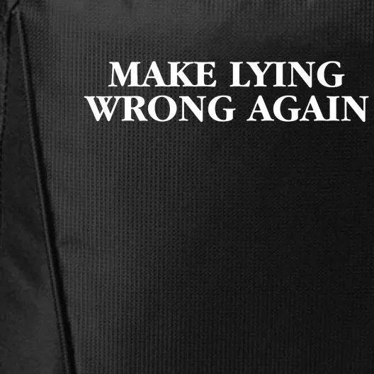 Make Lying Wrong Again City Backpack