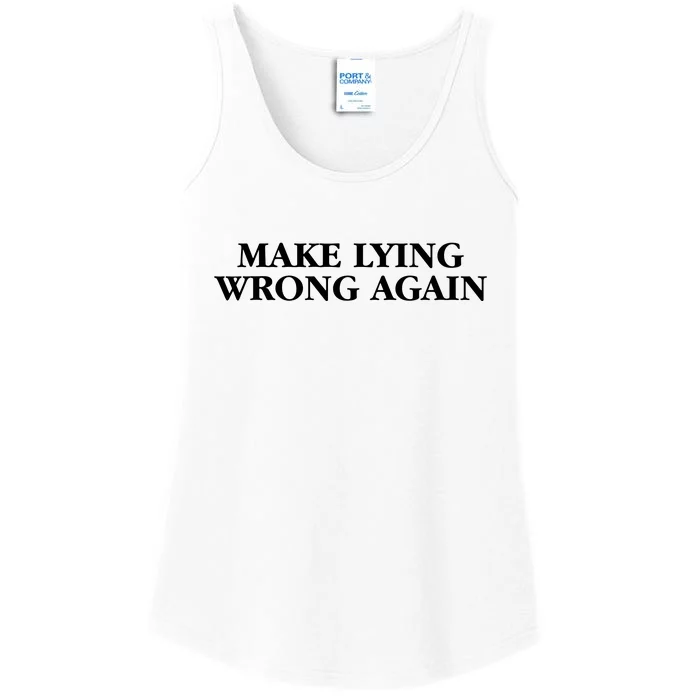 Make Lying Wrong Again Ladies Essential Tank