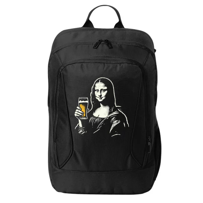 Mona Lisa With Beer Bar Pub Crawl Party City Backpack