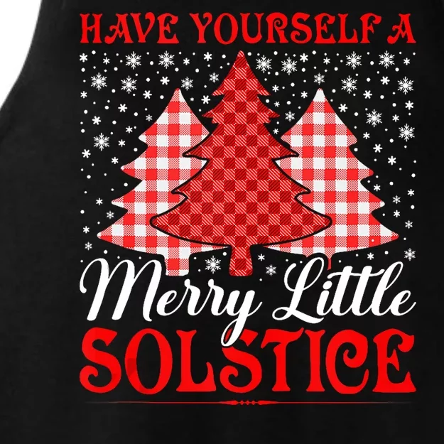 Merry Little Winter Solstice Yule Pagan Ladies Tri-Blend Wicking Tank