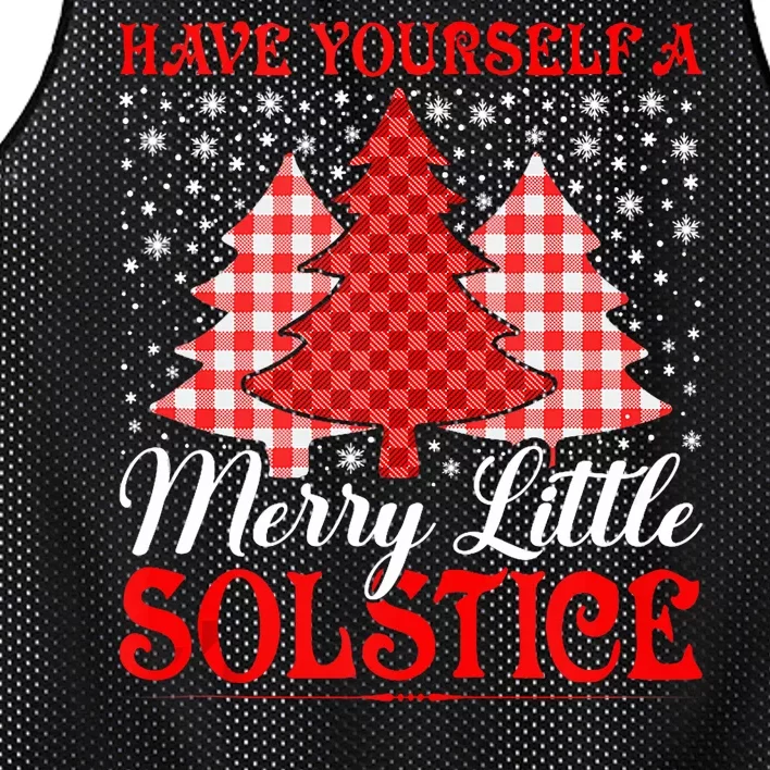 Merry Little Winter Solstice Yule Pagan Mesh Reversible Basketball Jersey Tank