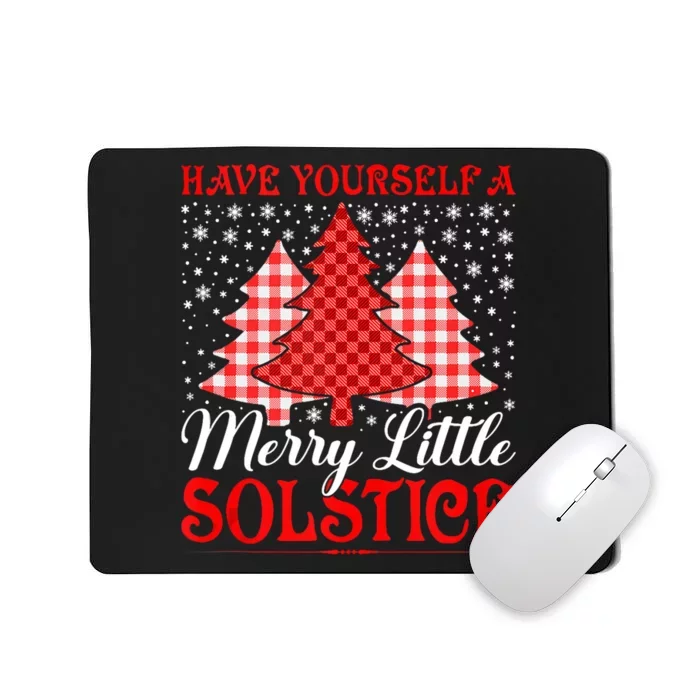 Merry Little Winter Solstice Yule Pagan Mousepad