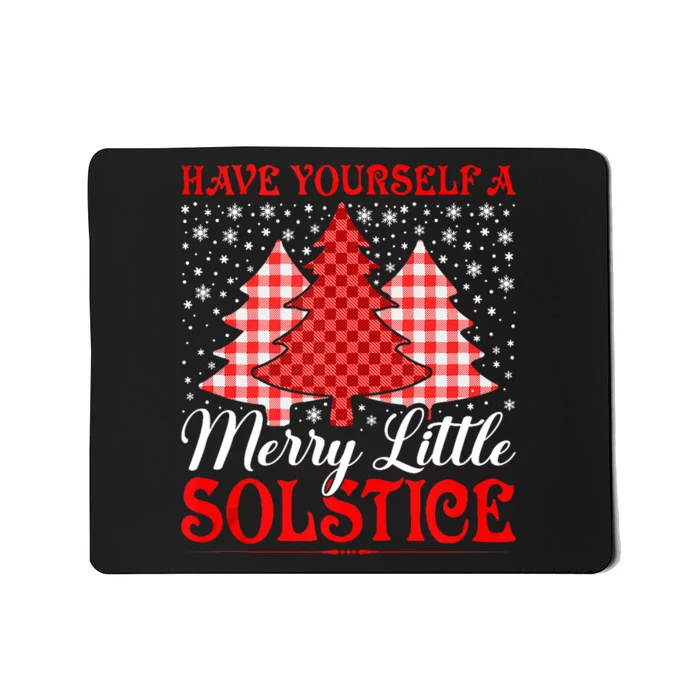 Merry Little Winter Solstice Yule Pagan Mousepad