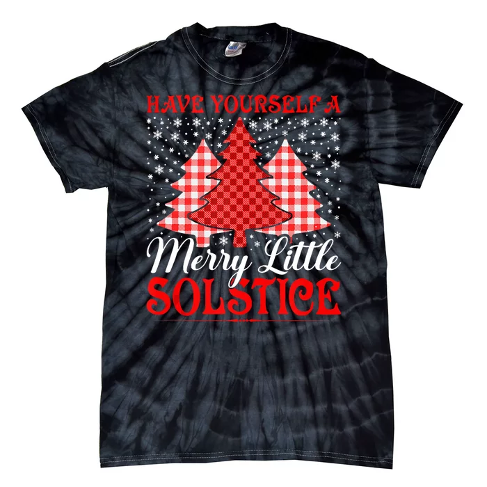 Merry Little Winter Solstice Yule Pagan Tie-Dye T-Shirt