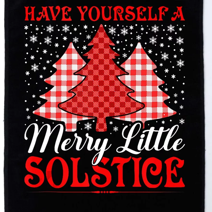 Merry Little Winter Solstice Yule Pagan Platinum Collection Golf Towel