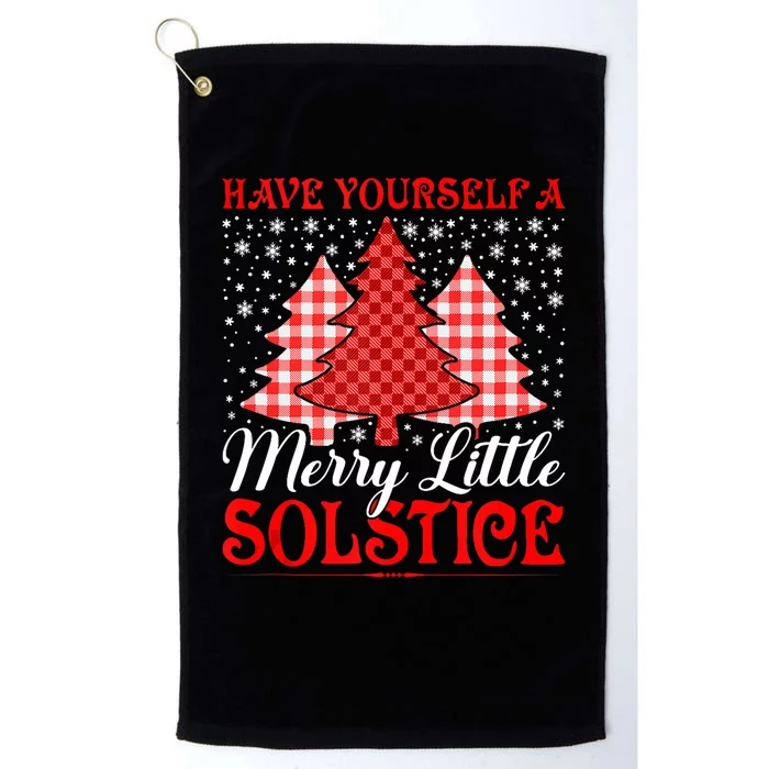 Merry Little Winter Solstice Yule Pagan Platinum Collection Golf Towel