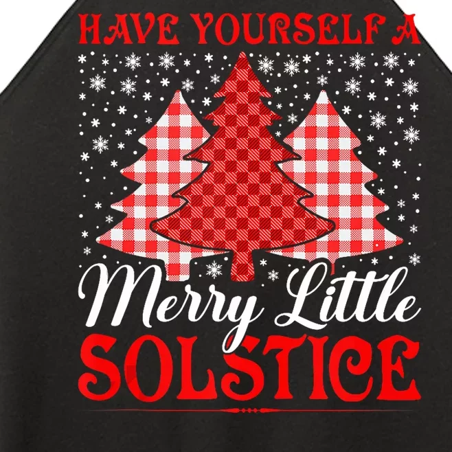 Merry Little Winter Solstice Yule Pagan Women’s Perfect Tri Rocker Tank