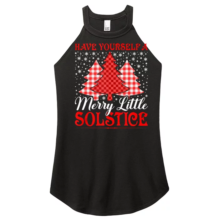 Merry Little Winter Solstice Yule Pagan Women’s Perfect Tri Rocker Tank