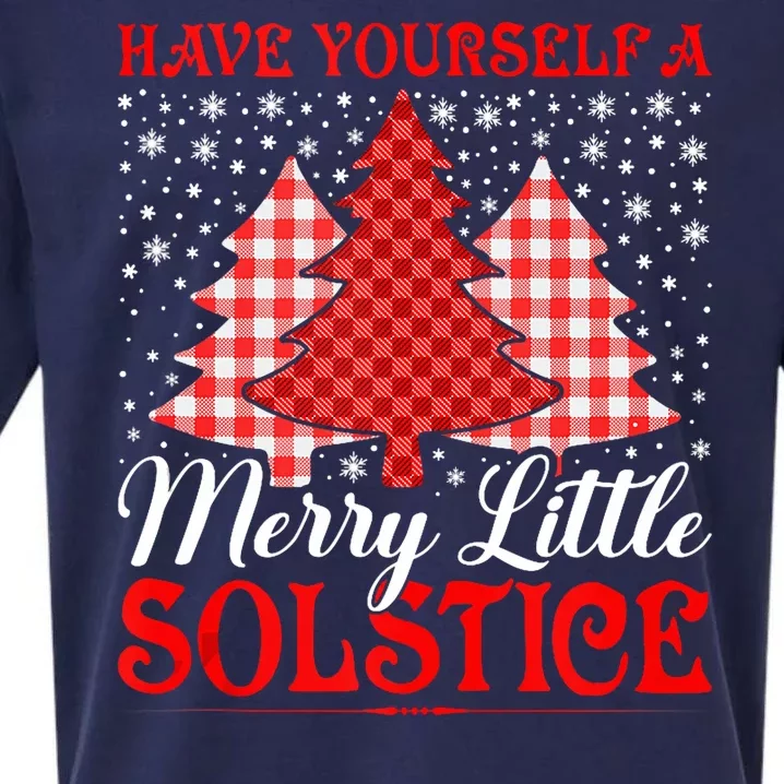 Merry Little Winter Solstice Yule Pagan Sueded Cloud Jersey T-Shirt