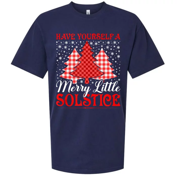 Merry Little Winter Solstice Yule Pagan Sueded Cloud Jersey T-Shirt