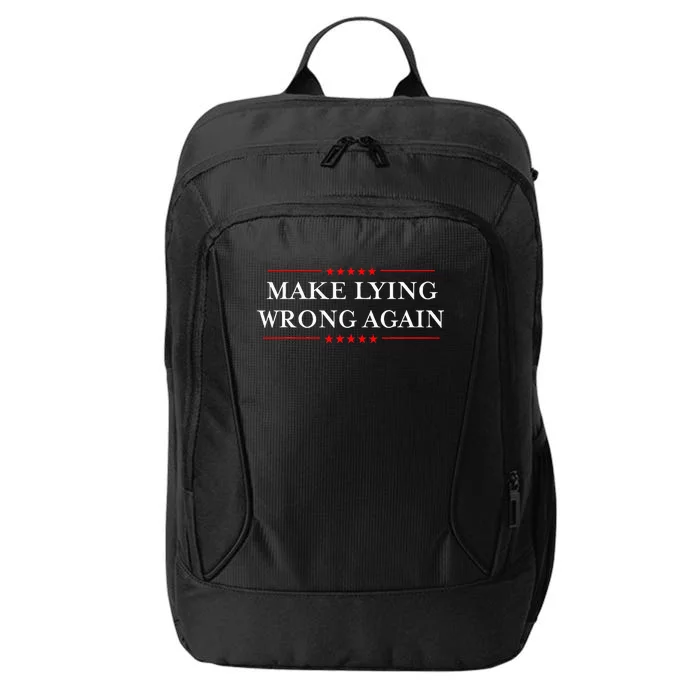 Make Lying Wrong Again Gift Resist Racism City Backpack