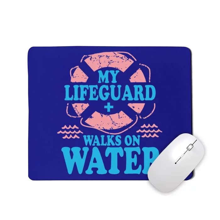 My Lifeguard Walks On Water Christian Jesus Mousepad