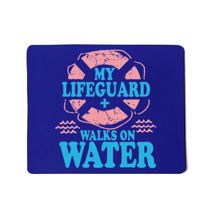 My Lifeguard Walks On Water Christian Jesus Mousepad