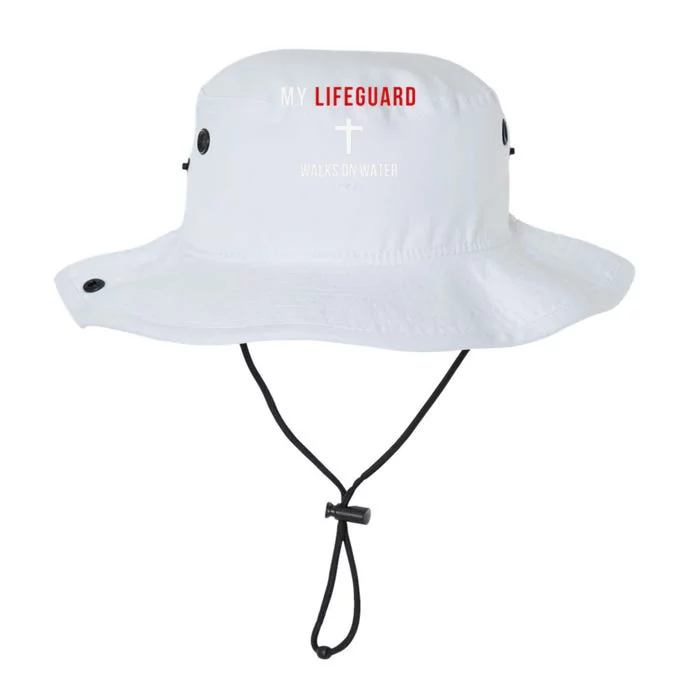 My Lifeguard Walks On Water Jesus Bible Christian Legacy Cool Fit Booney Bucket Hat