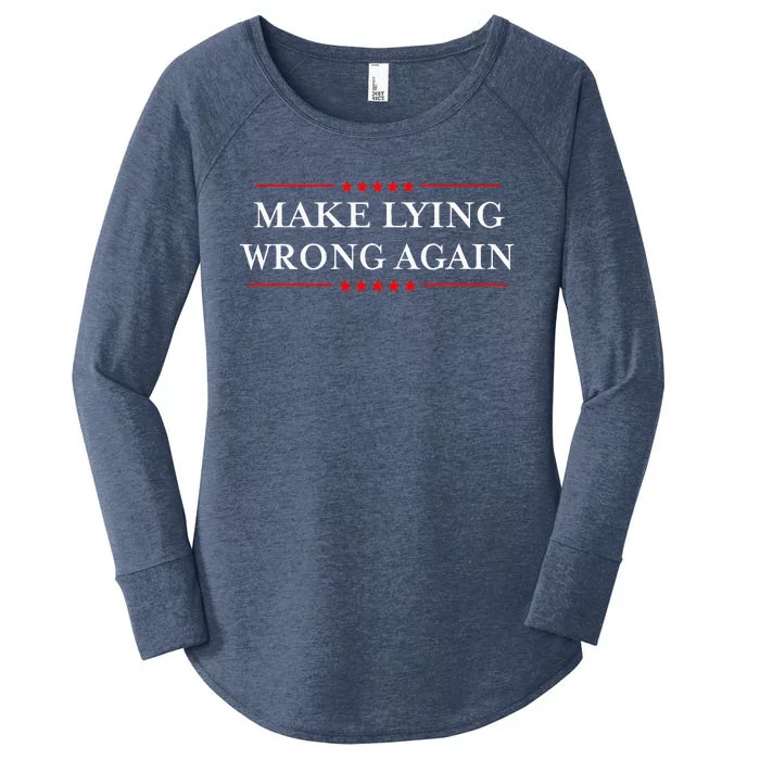 Make Lying Wrong Again Gift Resist Racism Antitrump Women's Perfect Tri Tunic Long Sleeve Shirt