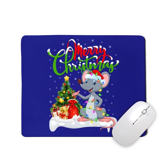 Mouse Lover Xmas Decorations Santa Mouse Christmas Cute Gift Mousepad