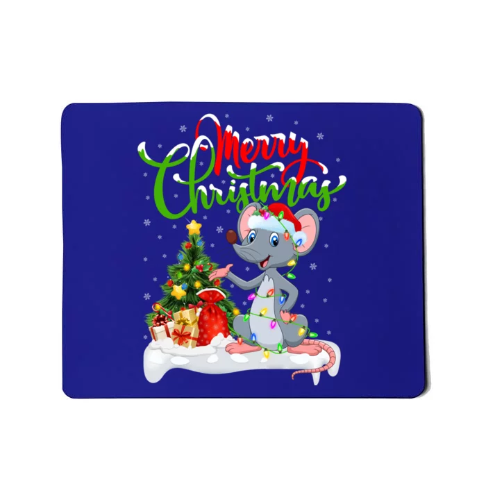 Mouse Lover Xmas Decorations Santa Mouse Christmas Cute Gift Mousepad