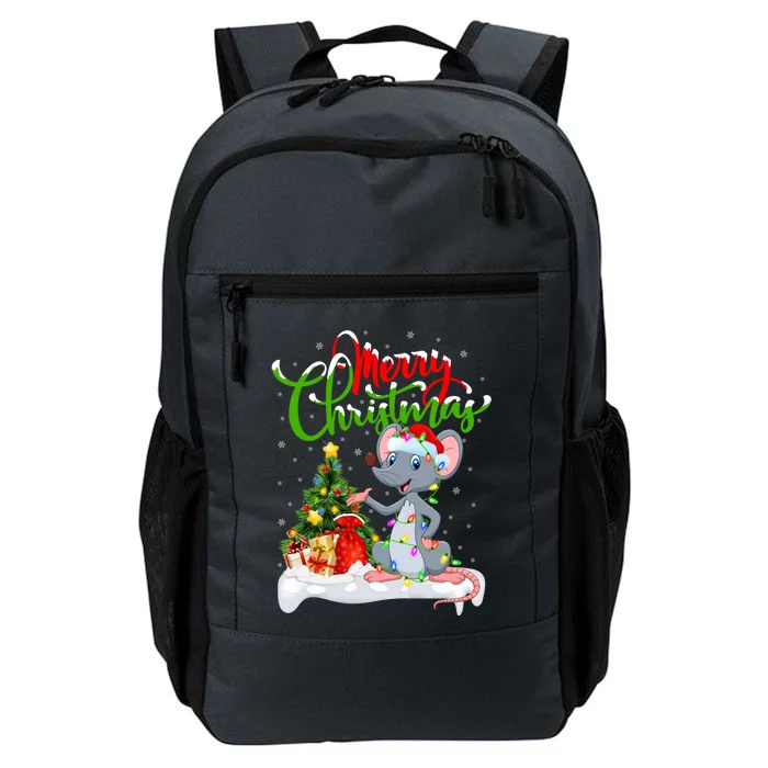 Mouse Lover Xmas Decorations Santa Mouse Christmas Cute Gift Daily Commute Backpack