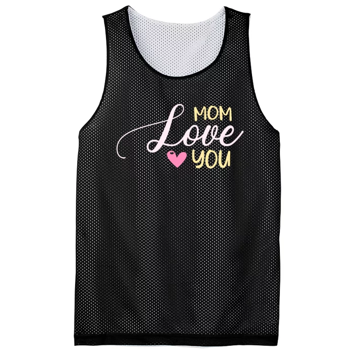 Mom Love You T Mesh Reversible Basketball Jersey Tank