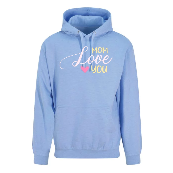 Mom Love You T Unisex Surf Hoodie