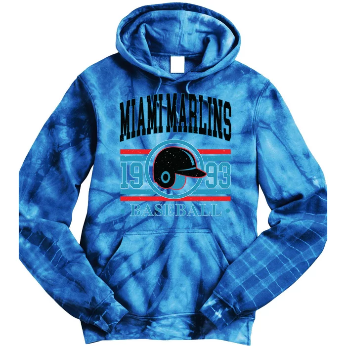 Miami Marlins 1993 Baseball Team Supporter Tie Dye Hoodie