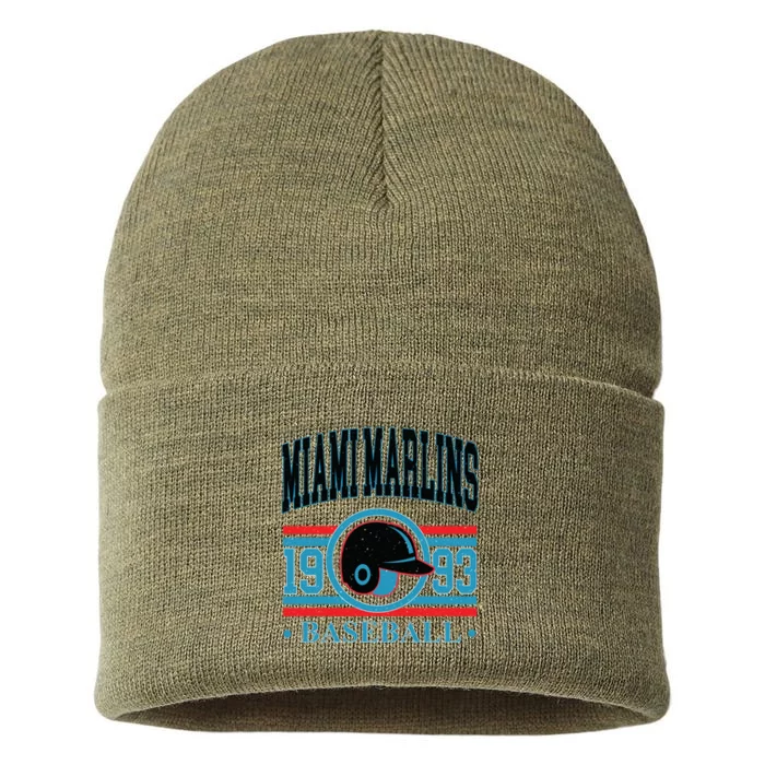 Miami Marlins 1993 Baseball Team Supporter Sustainable Knit Beanie