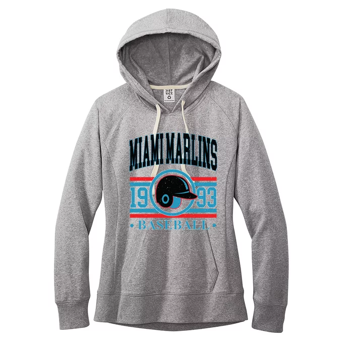 Miami Marlins 1993 Baseball Team Supporter Women's Fleece Hoodie