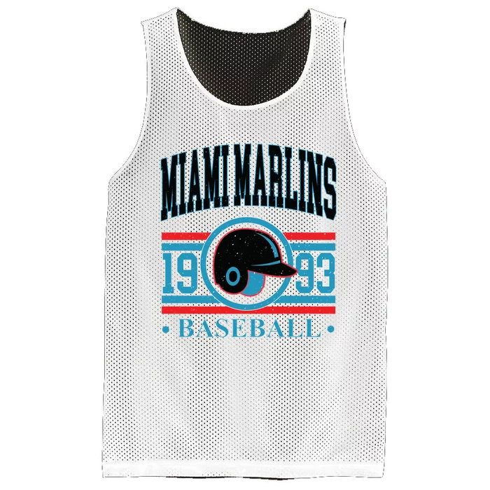 Miami Marlins 1993 Baseball Team Supporter Mesh Reversible Basketball Jersey Tank