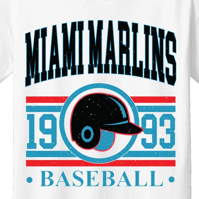 Miami Marlins 1993 Baseball Team Supporter Kids T-Shirt