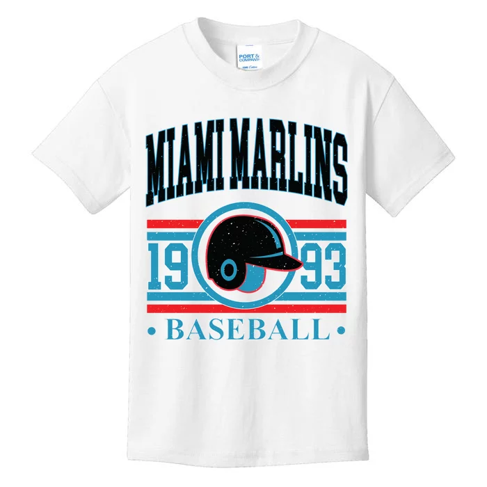 Miami Marlins 1993 Baseball Team Supporter Kids T-Shirt