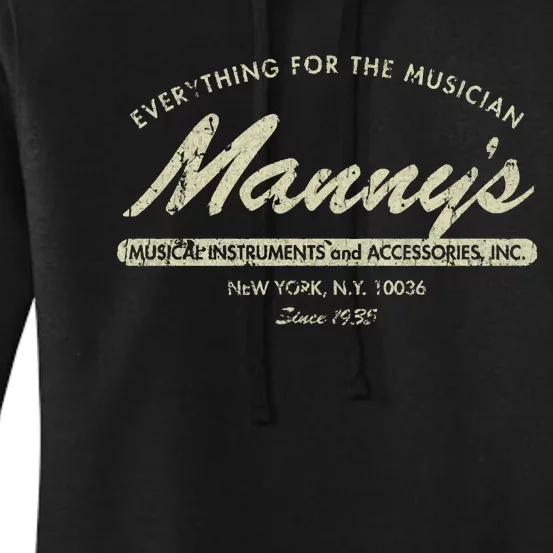 Manny&39;S Music 1935 Women's Pullover Hoodie