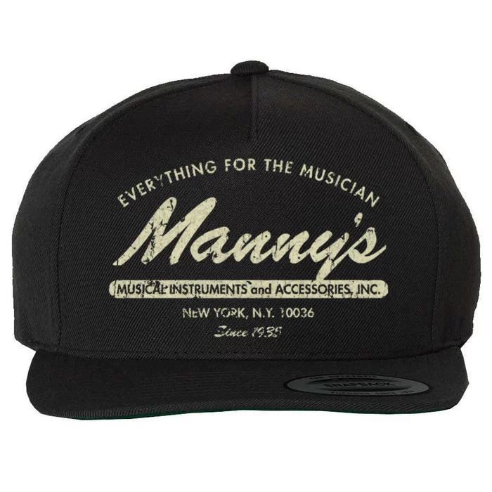 Manny&39;S Music 1935 Wool Snapback Cap