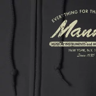 Manny&39;S Music 1935 Full Zip Hoodie