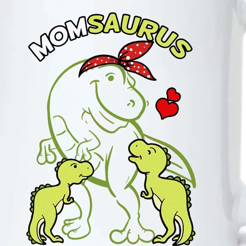 Momsaurus Mom 2 Dinosaur Mommy Mother's Day Black Color Changing Mug